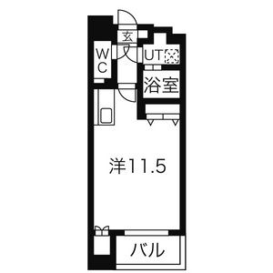 ワンルーム 間取り図