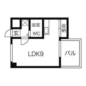 ワンルーム 間取り図