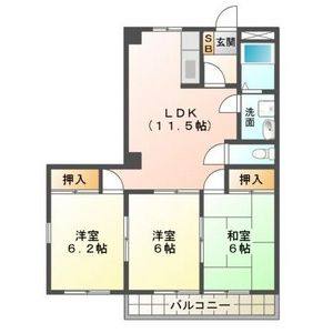 3LDK 間取り図