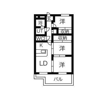 3LDK 間取り図