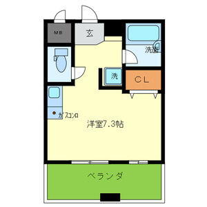 ワンルーム 間取り図
