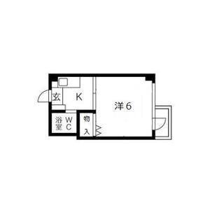 1K 間取り図