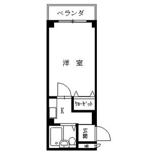 1K 間取り図