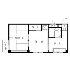 2DK 間取り図