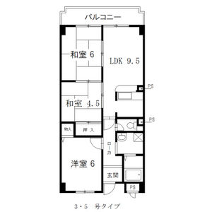 3LDK 間取り図