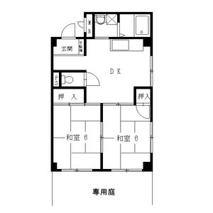 2DK 間取り図