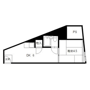 1DK 間取り図