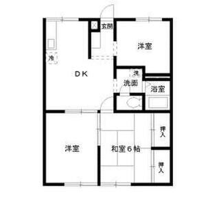 3DK 間取り図
