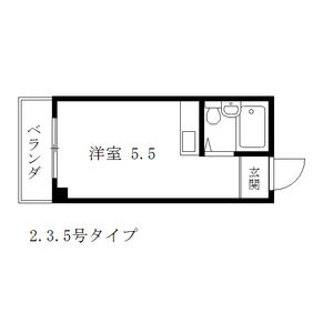 ワンルーム 間取り図