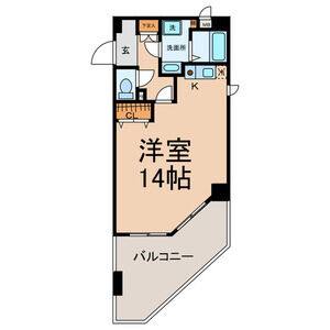 ワンルーム 間取り図