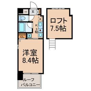 1K 間取り図