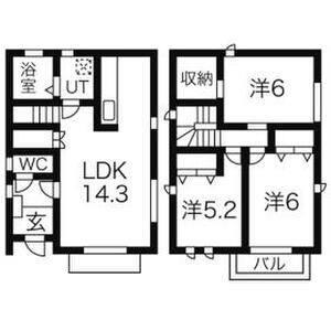 3LDK 間取り図