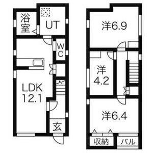 3LDK 間取り図