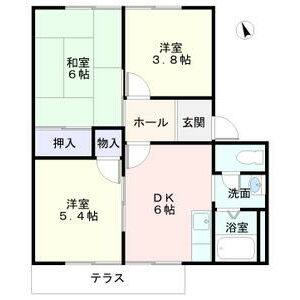 3DK 間取り図
