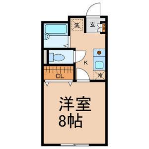 1K 間取り図