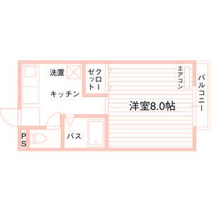 1K 間取り図