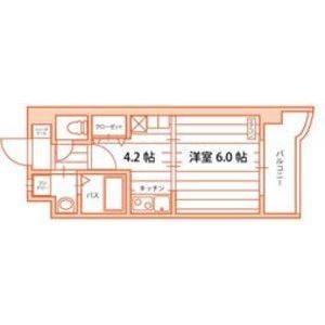 1DK 間取り図