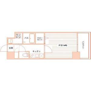 1K 間取り図