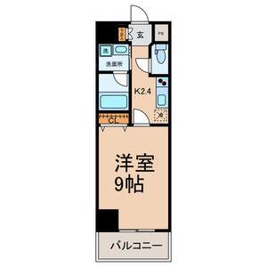 1K 間取り図