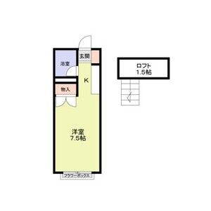 ワンルーム 間取り図