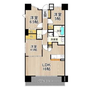 3LDK 間取り図