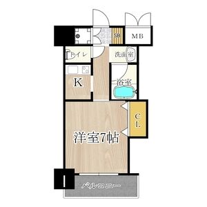 1K 間取り図