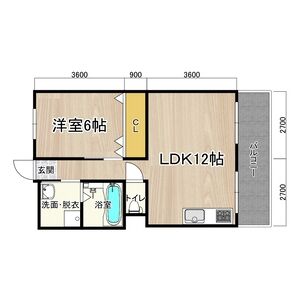 2LDK 間取り図