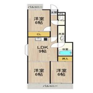 3LDK 間取り図