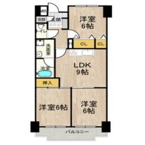 3LDK 間取り図