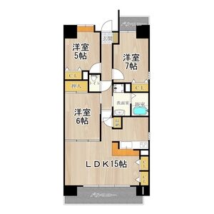 2LDK 間取り図
