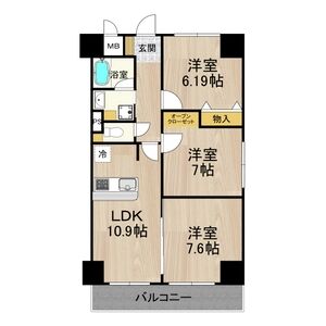 3LDK 間取り図