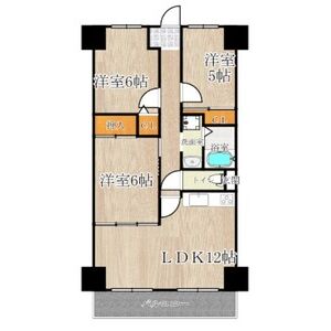 3LDK 間取り図
