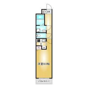 1K 間取り図