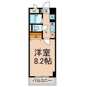 1K 間取り図