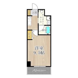 1DK 間取り図