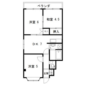 3DK 間取り図