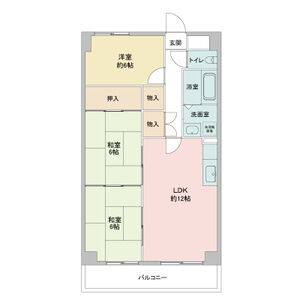 3LDK 間取り図