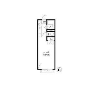 ワンルーム 間取り図