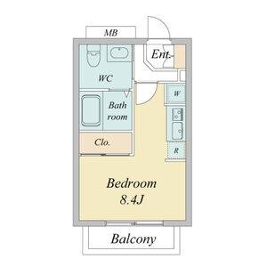 ワンルーム 間取り図
