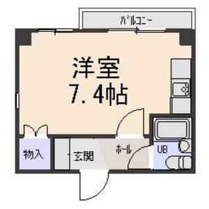 ワンルーム 間取り図