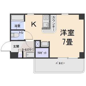 ワンルーム 間取り図