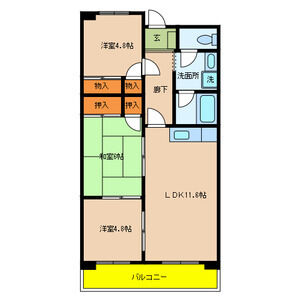 3LDK 間取り図