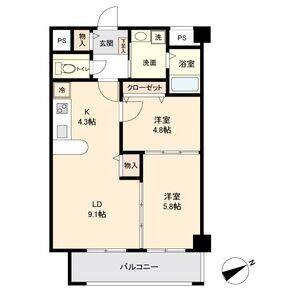 2LDK 間取り図
