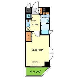 1K 間取り図
