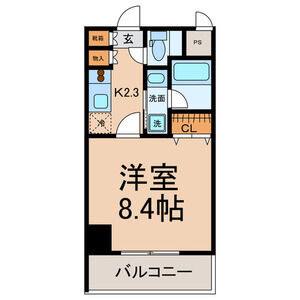 1K 間取り図