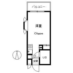 ワンルーム 間取り図