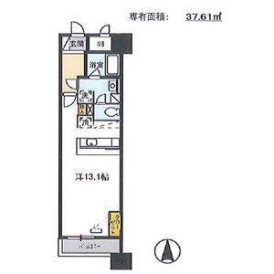 ワンルーム 間取り図