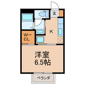 1K 間取り図