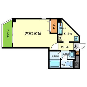 1K 間取り図