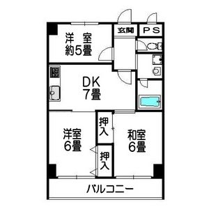 3DK 間取り図